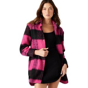 imageSteve Madden Apparel Womens Eldridge Shirt JacketPink Plaid