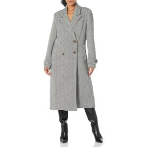 imageSteve Madden Apparel Womens Prince CoatBlack Herringbone