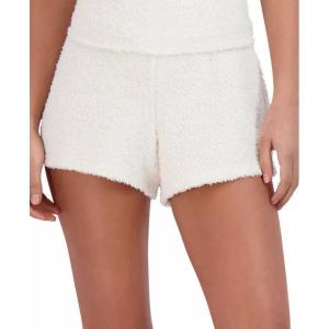 imageSteve Madden Womens Pullon Chenille Sleep ShortsWhite