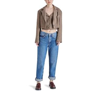 imageSteve Madden Womens Rupi BlazerBrown Herringbone