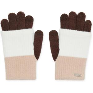 imageSteve Madden CLOCKBLOCK Knit Long Cuff Magic Gloves  Multi TAN