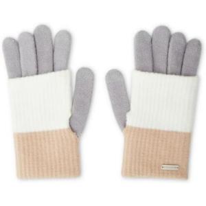 imageSteve Madden CLOCKBLOCK KNIT LONG CUFF MAGIC GLOVES  NEUTRAL MULTI