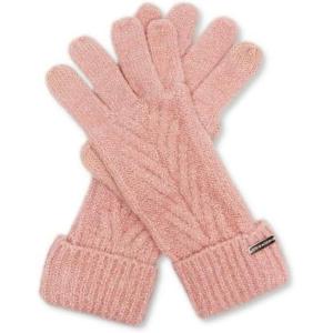 imageSteve Madden Womens Lurex Infused Chevron Knit GloveBlush