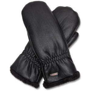 imageSteve Madden Womens PLUSH FAUX LEATHER PUFFER MITTEN bootBlack