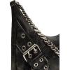 imageSteve Madden Grayad Distressed Roller Buckle Shoulder BagBlack