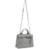 imageSteve Madden Roxanne Smooth Satchel with Patent BeltLight Grey