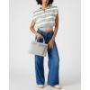 imageSteve Madden Roxanne Smooth Satchel with Patent BeltLight Grey