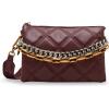 imageSteve Madden Stacie Triple Gusset CrossbodyWine
