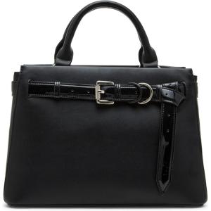 imageSteve Madden Roxanne Smooth Satchel with Patent BeltBlack