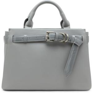 imageSteve Madden Roxanne Smooth Satchel with Patent BeltLight Grey