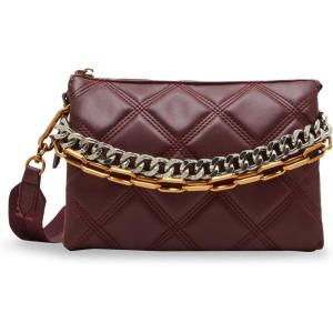 imageSteve Madden Stacie Triple Gusset CrossbodyWine