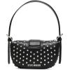 imageSteve Madden AXIS Rim Set Crystal Shoulder Back with Buckle Black