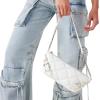 imageSteve Madden Bcandi Elongated Shoulder BagWhite