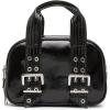 imageSteve Madden Gretta Top Handle Roller Buckle Satchel Black