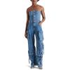 imageSteve Madden Womens Apparel Duo JumpsuitBlue