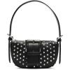imageSteve Madden AXIS Rim Set Crystal Shoulder Back with Buckle Black