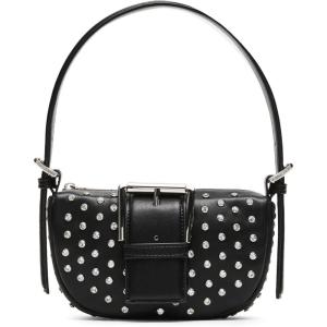 imageSteve Madden AXIS Rim Set Crystal Shoulder Back with Buckle Black