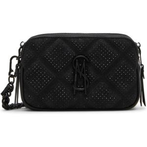 imageSteve Madden Daisyr Quilted Double Zip Crossbody with StonesBlack