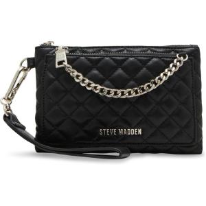 imageSteve Madden Maxine Quilted Double Zip WristletBlack