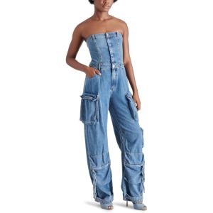 imageSteve Madden Womens Apparel Duo JumpsuitBlue