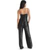 imageSteve Madden Womens Apparel Glitterine JumpsuitBlack