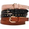 imageSteve Madden womens 3 for 1 Belt PackCognacBlush