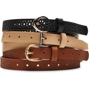 imageSteve Madden womens 3 for 1 Belt PackTaupeBrn