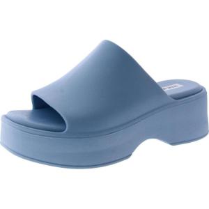 imageSteve Madden Womens Slinky30 Wedge SandalBlue Jelly