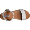 imageSteve Madden Womens Dina Flat SandalSilver Leather