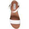imageSteve Madden Womens Dina Flat SandalWhite Leather
