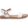 imageSteve Madden Womens Dina Flat SandalWhite Leather