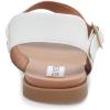 imageSteve Madden Womens Dina Flat SandalWhite Leather