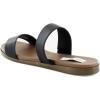 imageSteve Madden Womens Dual Flat SandalBlack Leather