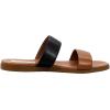 imageSteve Madden Womens Dual Flat SandalBlackTan