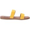 imageSteve Madden Womens Dual Flat SandalYellow Leather