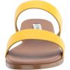 imageSteve Madden Womens Dual Flat SandalYellow Leather