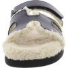 imageSteve Madden Womens Mayven Slide SandalBlack Leather Fur