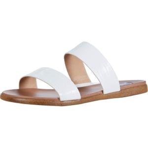 imageSteve Madden Womens Dual Flat SandalWhite Croco
