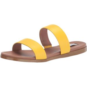 imageSteve Madden Womens Dual Flat SandalYellow Leather