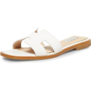imageSteve Madden Womens Hadyn Slide SandalWhite Leather