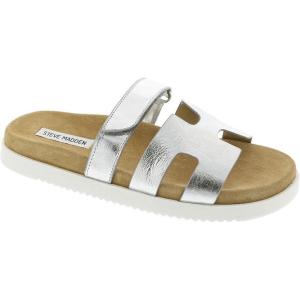 imageSteve Madden Womens Mayven Slide SandalSilver Leather