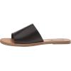 imageSteve Madden Womens Gracel Flat Sandal SlideBlack Leather