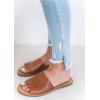 imageSteve Madden Womens Gracel Flat Sandal SlideCognac Leather