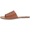 imageSteve Madden Womens Gracel Flat Sandal SlideCognac Leather