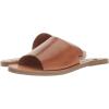 imageSteve Madden Womens Gracel Flat Sandal SlideCognac Leather