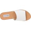 imageSteve Madden Womens Gracel Flat Sandal SlideWhite Leather