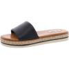 imageSteve Madden Womens Enough SandalBlack Leather