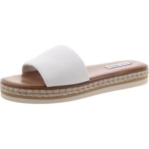 imageSteve Madden Womens Enough SandalWhite Leather