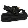 imageSteve Madden Womens Bigmona SandalBlack Raffia