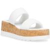 imageSteve Madden Womens Defuse Espadrille Wedge SandalWhite Leather